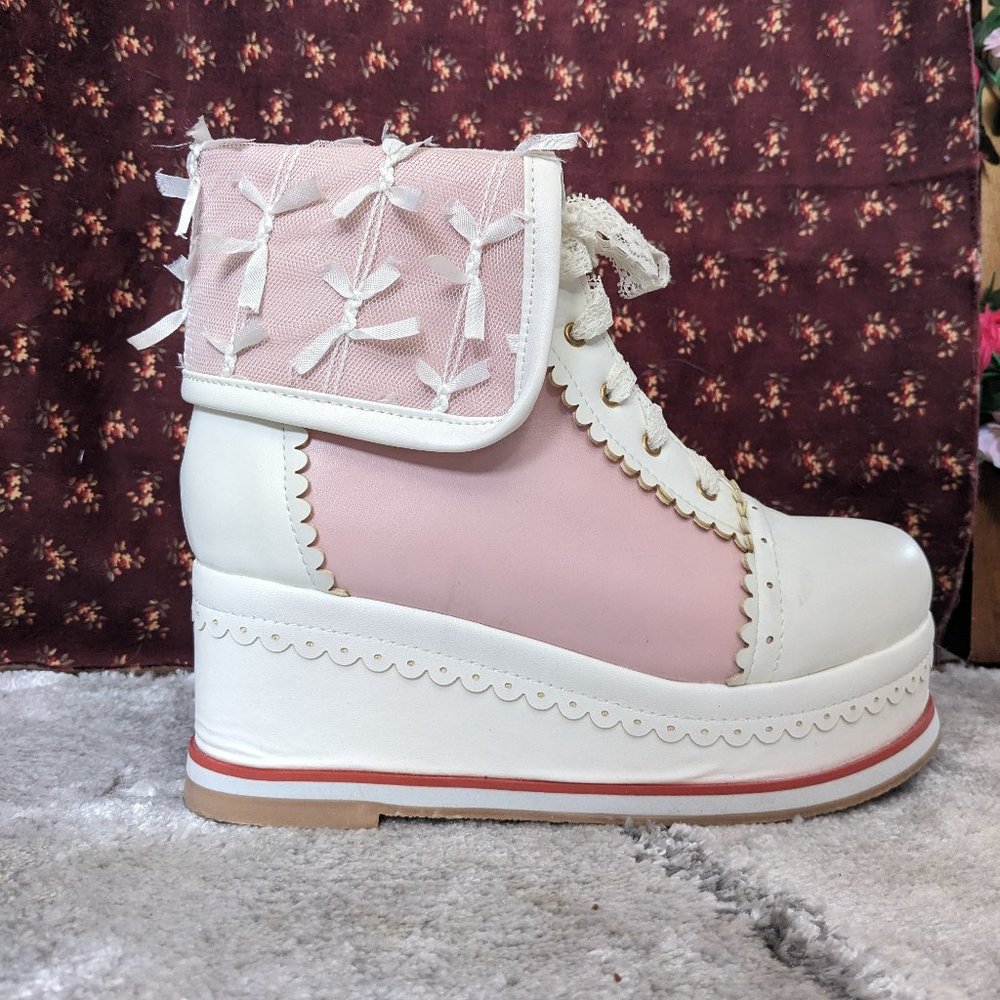 Cute platform boots